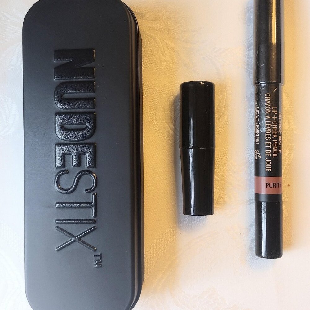 Nudestix Intense Matte Lip & Cheek Pencil in "Purity" Color - Picture 2 of 3